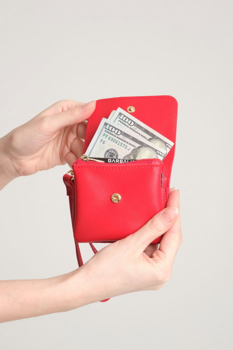 Zoozie Bags Cartera Mujer Mini Best Roja Piel PU